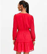 Plaid Pintucked Tiered Flare Dress carousel Product Image 3