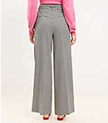Petite Belted Wide Leg Pants in Houndstooth carousel Product Image 3