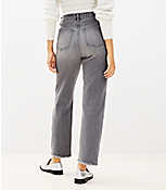 High Rise Straight Jeans in Vintage Grey Wash carousel Product Image 3