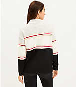 Lou & Grey Star Stripe Mock Neck Sweater carousel Product Image 3