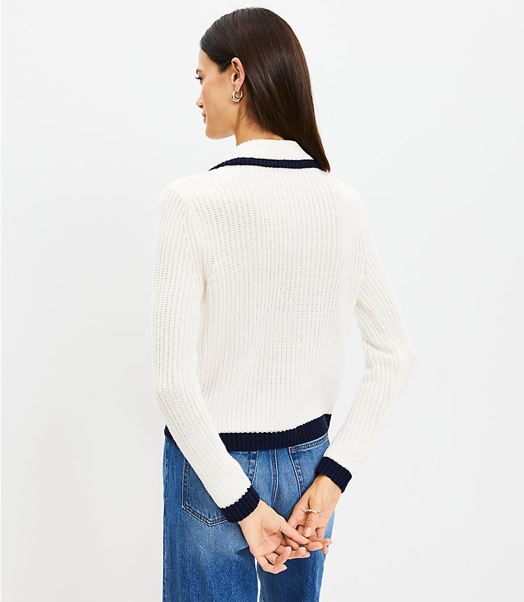Petite Tipped Ribbed Sweater Jacket image number 2