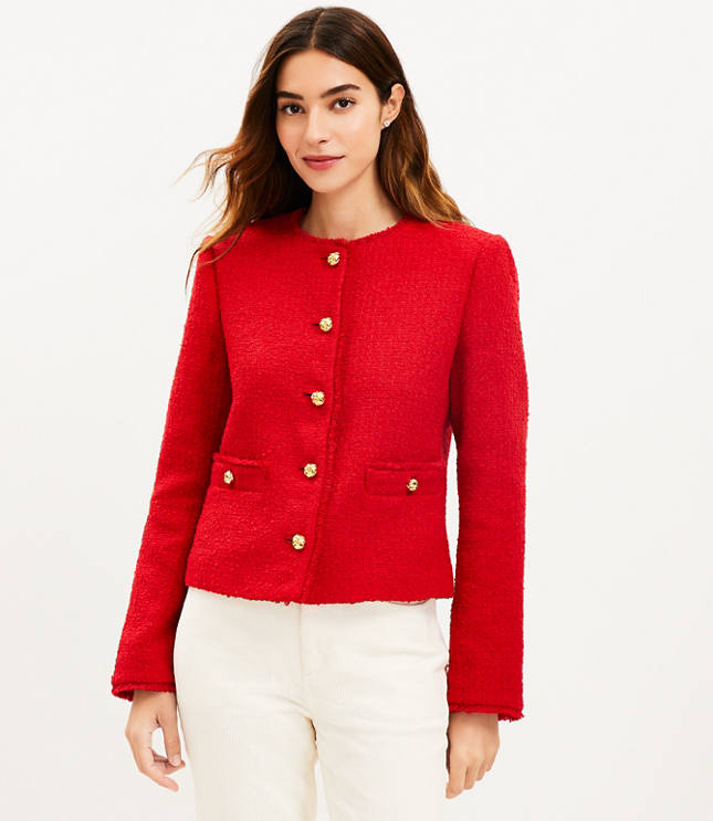 Petite Textured Tweed Jacket