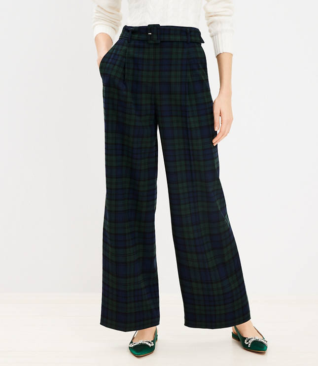 Flannel Wide Leg Pants Peyton Charcoal by Bellerose