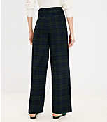 Belted Wide Leg Pants in Plaid Brushed Flannel carousel Product Image 3