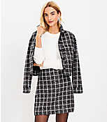 Petite Shimmer Tweed Shift Skirt carousel Product Image 1