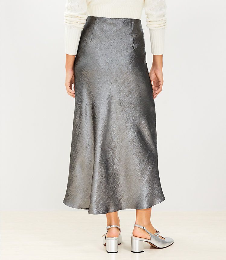 Satin Bias Midi Skirt image number 2