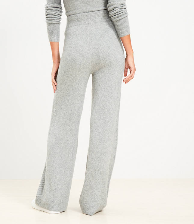 Lou & Grey Pintucked Fluffy Fleece Wide Leg Pants