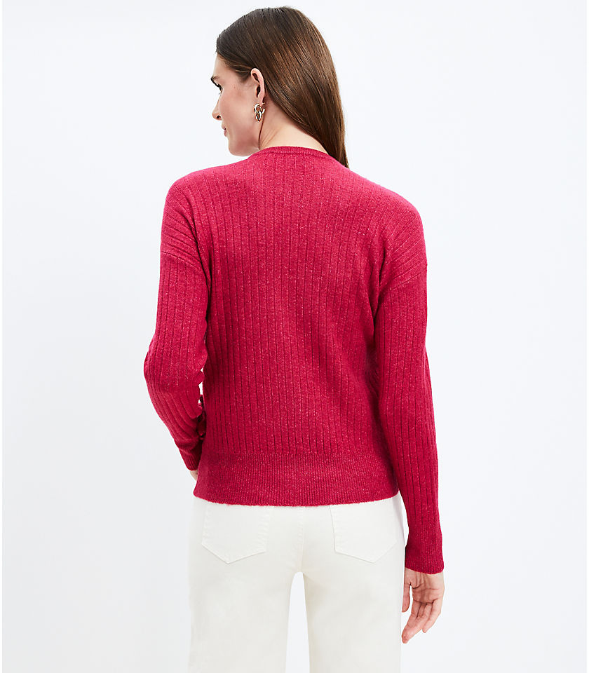 Ribbed Wrap Sweater