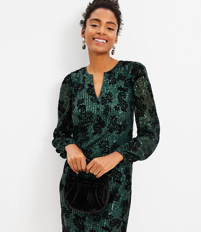 Sequin petite outlet dress