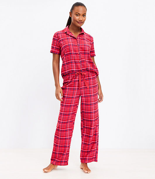 Loft Plaid Pajama Set