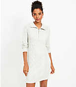 Cable Half Zip Sweater Dress carousel Product Image 1