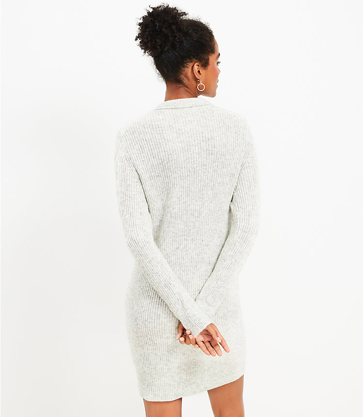Cable Half Zip Sweater Dress image number 2