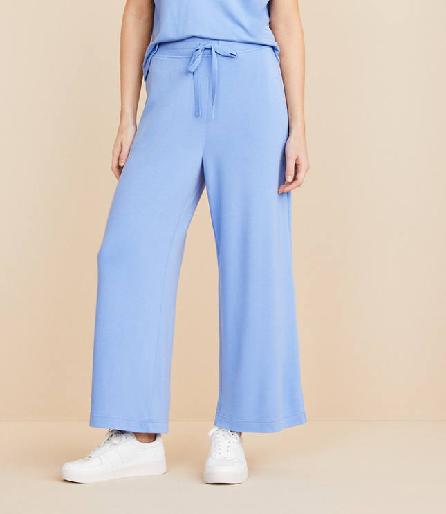 Lou & Grey Signaturesoft Drawstring Wide Leg Crop Pants