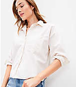 Striped Cotton Blend Modern Pocket Shirt carousel Product Image 1