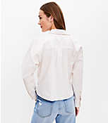 Striped Cotton Blend Modern Pocket Shirt carousel Product Image 3