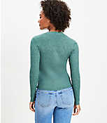 Marled Ribbed Henley Sweater carousel Product Image 3
