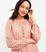 Border Floral Button Swing Dress carousel Product Image 2
