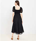 Clip Knotted Balloon Sleeve Midi Dress carousel Product Image 3