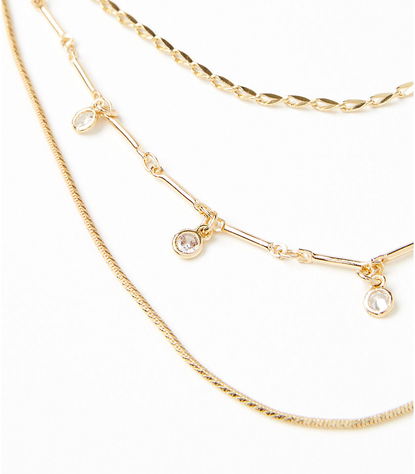 Sparkle Delicate Chain Necklace