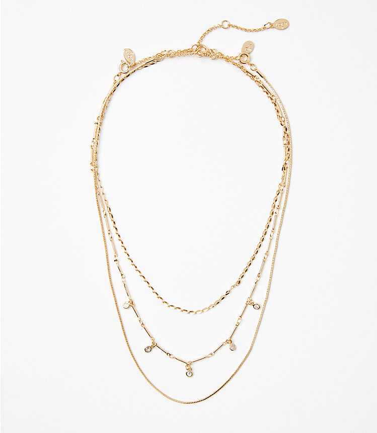 Sparkle Delicate Chain Necklace image number null