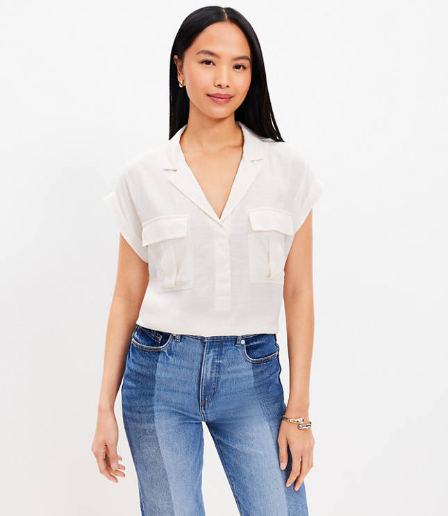 Wide Cuffed Utility Shirt