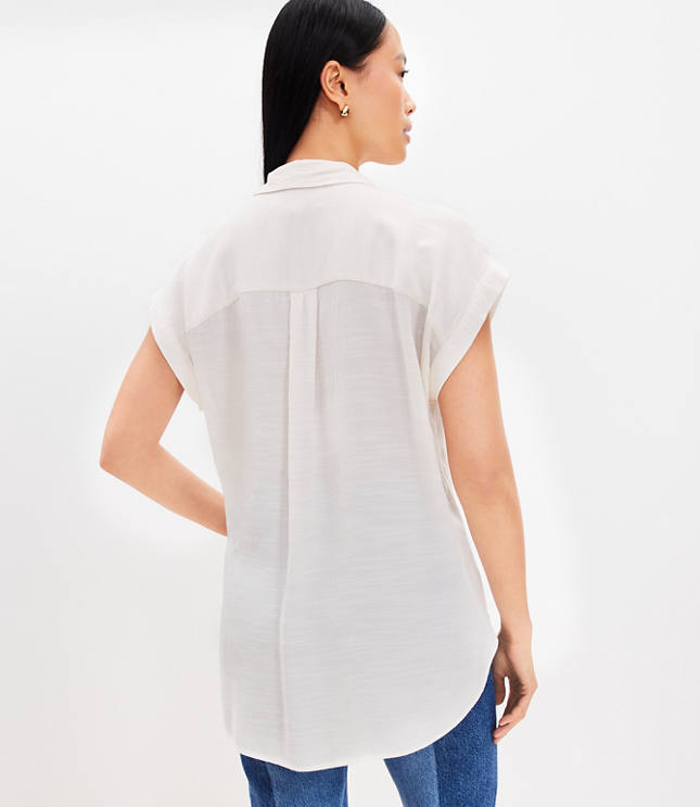 LOFT, Dolman Shirttail Tee