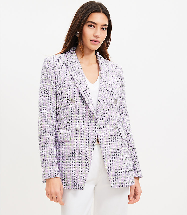 Tweed Double Breasted Blazer image number 1