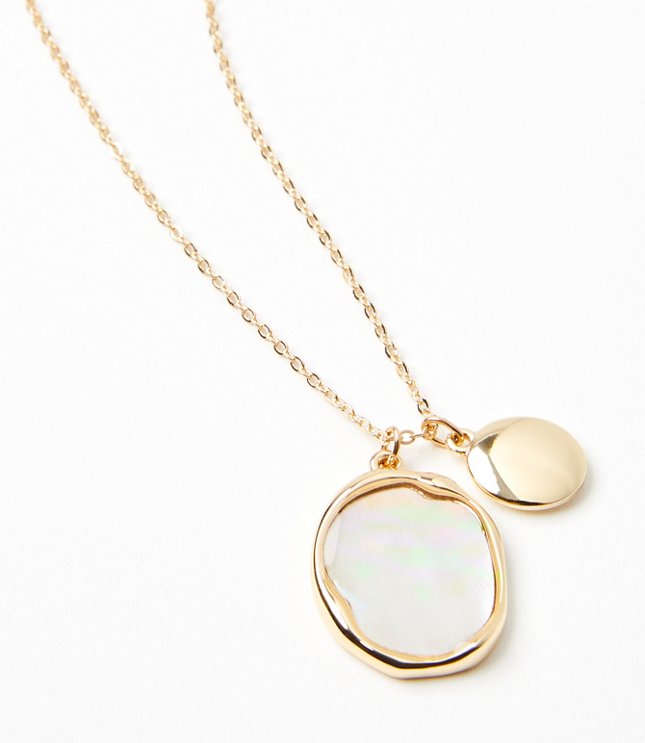 Mother Of Pearl Pendant Necklace