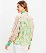 Floral Crepe Utility Shirt carousel Product Image 3