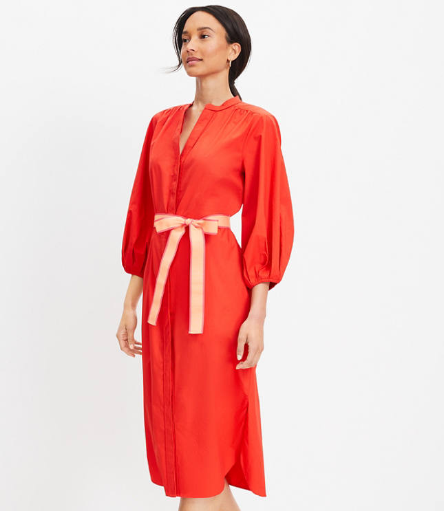 Loft red wrap dress hotsell