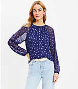 Bloom Bubble Sleeve Henley Top carousel Product Image 1