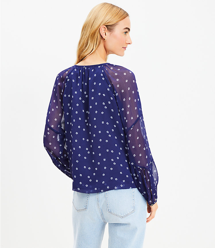 Bloom Bubble Sleeve Henley Top image number 2