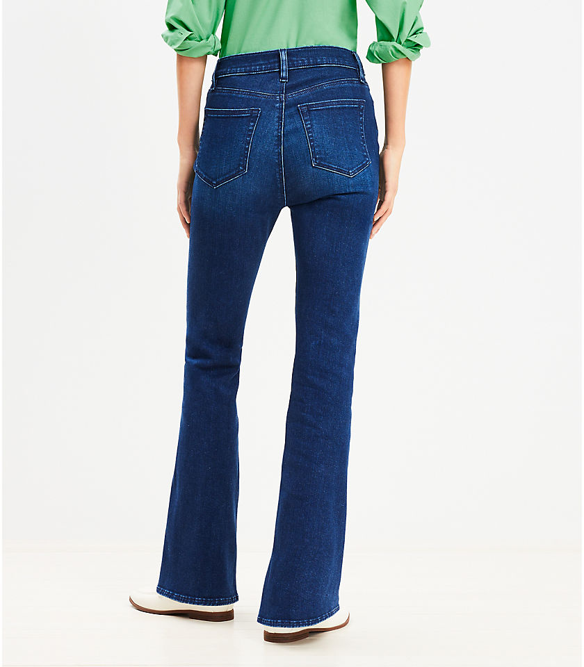 Tall High Rise Slim Flare Jeans in Dark Wash