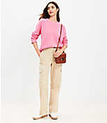 Petite Structured Cargo Pants in Twill carousel Product Image 2