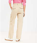 Petite Structured Cargo Pants in Twill carousel Product Image 3
