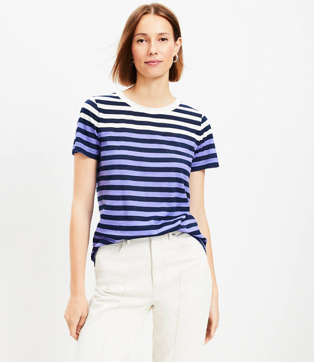 Striped Everyday Crew Tee