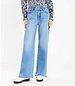 Tall High Rise Wide Leg Jeans in Bright Mid Indigo Wash carousel Product Image 1