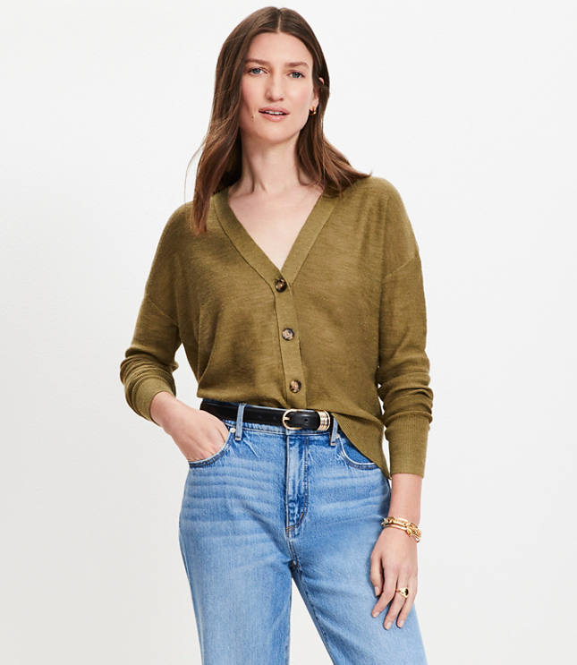 トップス Ans Dotsloevner shoulder cardigan 41ElY3+DoQL.jpg