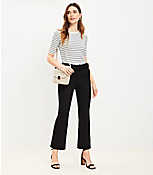 Petite Belted Sutton Kick Crop Pants carousel Product Image 2