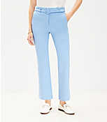 Petite Belted Sutton Kick Crop Pants carousel Product Image 1