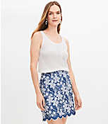 Embroidered Scalloped Shift Skirt carousel Product Image 1