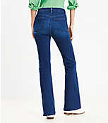 Curvy High Rise Slim Flare Jeans in Dark Wash carousel Product Image 2