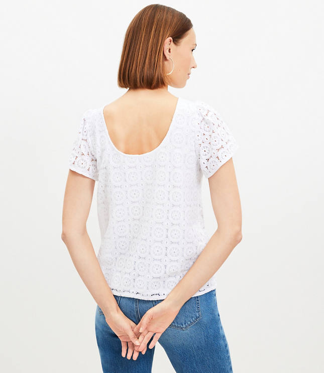 Circle Lace Top