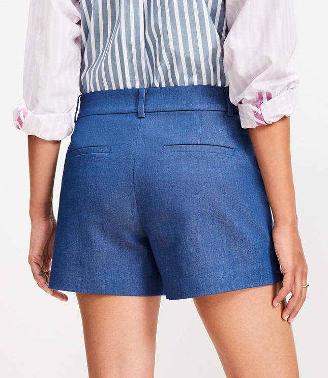 Petite Riviera Shorts in Refined Denim
