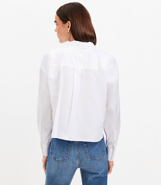 Petite Poplin Modern Pocket Shirt