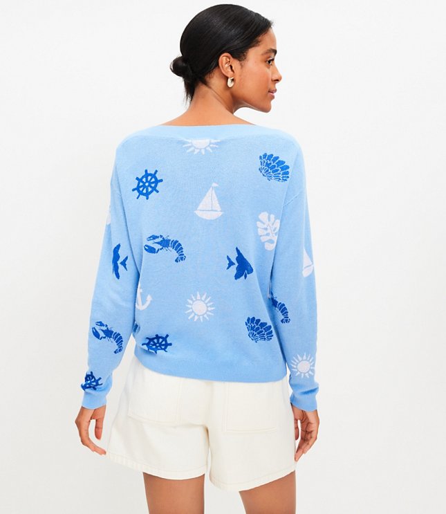 Nautical Boatneck Sweater