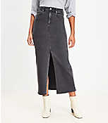Loft Skirt in Black Denim Loft Skirt in Black Denim