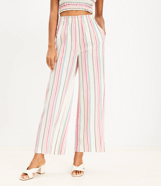 Loft Plus Loft Beach Eyelet Drawstring Pants