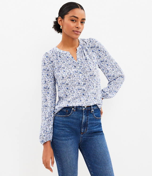 Women's Blue Blouses & Shirts