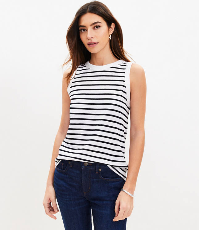 80956 Girl striped tank top with print